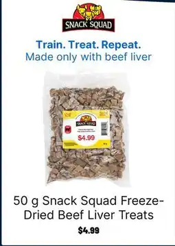 Ren’s Pets Depot Snack Squad Freeze-Dried Beef Liver Treats offer