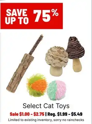 Ren’s Pets Depot Select Cat Toys offer