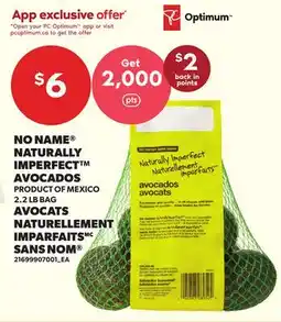 Independent Grocer NO NAME NATURALLY IMPERFECT AVOCADOS, 2.2 LB BAG offer
