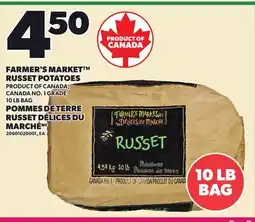 Independent Grocer FARMER'S MARKET RUSSET POTATOES, 10 LB BAG offer