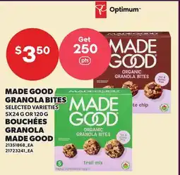 Independent Grocer MADE GOOD GRANOLA BITES, 5X24 G OR 120 G offer