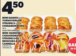 Independent Grocer MINI DANISH, 8'S TURNOVERS OR STRUDEL, 4'S OR CINNAMON BUNS, 10'S offer