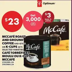 Independent Grocer MCCAFÉ ROAST AND GROUND COFFEE, 640-875 G OR K-CUPS 30'S offer