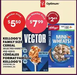 Independent Grocer KELLOGG'S FAMILY SIZE CEREAL offer
