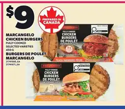 Independent Grocer MARCANGELO CHICKEN BURGERS offer