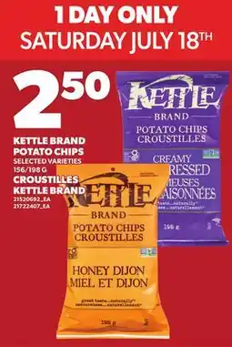 Independent Grocer KETTLE BRAND POTATO CHIPS, 156/198 G offer