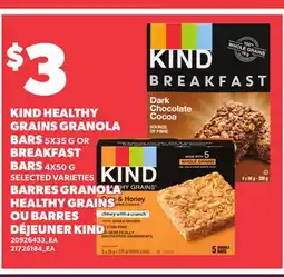 Independent Grocer KIND HEALTHY GRAINS GRANOLA BARS, 5X35 G OR BREAKFAST BARS, 4X50 G offer