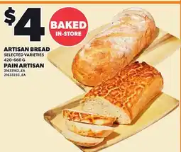 Independent Grocer ARTISAN BREAD offer