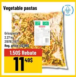 Mayrand Grisspasta Vegetable Pastas offer