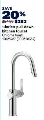 RONA MOEN Joric pull-down kitchen faucet offer