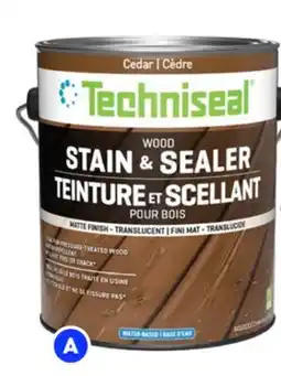 RONA TECHNISEAL 3,78-L cans of wood stain and sealer Cedar offer