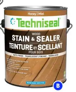 RONA 3,78-L cans of TECHNISEAL wood stain and sealer offer
