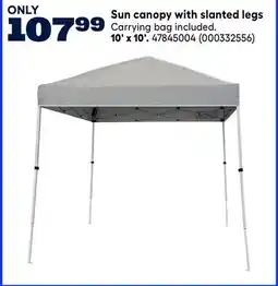 RONA Sun canopy with slanted legs offer