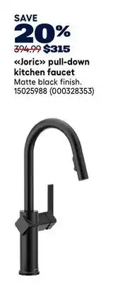 RONA MOEN Joric pull-down kitchen faucet offer