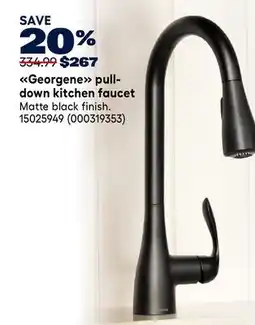 RONA Moen Georgene pull- down kitchen faucet offer