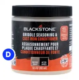 RONA Blackstone Grill and cast iron conditioner offer