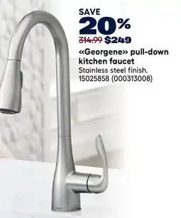 RONA Moen Georgene pull-down kitchen faucet offer