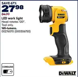 RONA Dewalt 165-lumens LED work light offer