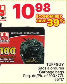 Rossy TUFFGUY Garbage bags offer