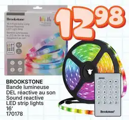 Rossy BROOKSTONE Sound reactive LED strip lights offer