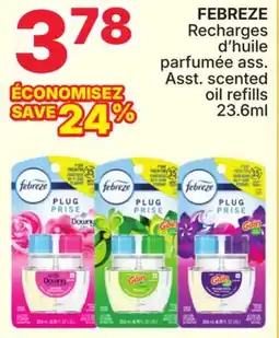 Rossy FEBREZE Asst. scented oil refills offer