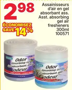Rossy Asst. absorbing gel air fresheners offer