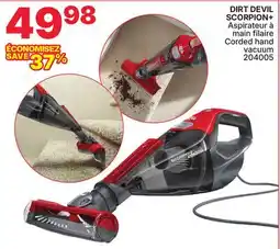 Rossy DIRT DEVIL SCORPION+ Corded hand vacuum offer