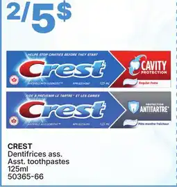Rossy CREST Asst. toothpastes offer