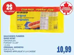 Wholesale Club SAUCISSES FUMÉES offer