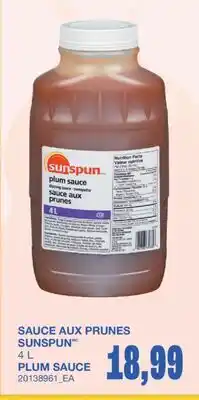 Wholesale Club SAUCE AUX PRUNES offer