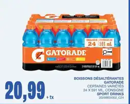 Wholesale Club BOISSONS DÉSALTÉRANTES, 24 X 591 ML CONSIGNE offer