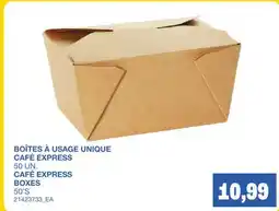 Wholesale Club BOÎTES À USAGE UNIQUE CAFÉ EXPRESS, 50 UN offer