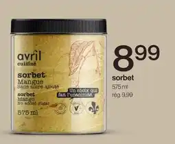 Avril sorbet offer