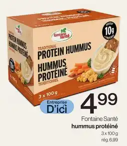 Avril Fontaine Santé hummus protéiné offer