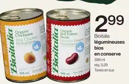 Avril Bioitalia légumineuses bios en conserve offer
