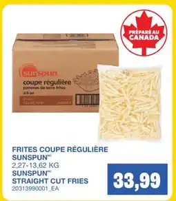 Wholesale Club FRITES COUPE RÉGULIÈRE offer