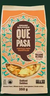 Avril Que pasa croustilles tortillas bios offer