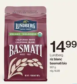 Avril Lundberg riz blanc basmati bio offer