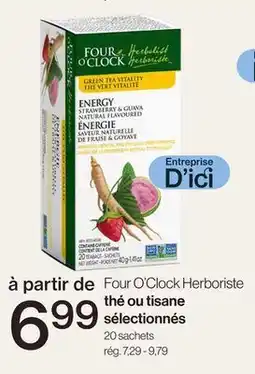 Avril Four O'Clock Herboriste thé ou tisane sélectionnés offer