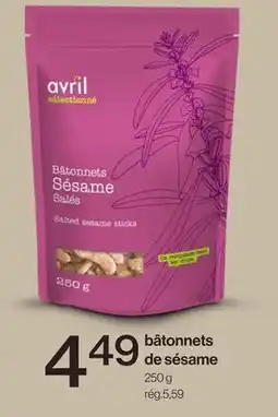 Avril Bâtonnets de sésame offer
