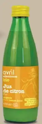 Avril jus de citron bio offer