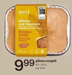 Avril Gâteau surgelé offer