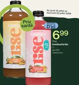 Avril Rise kombucha bio offer
