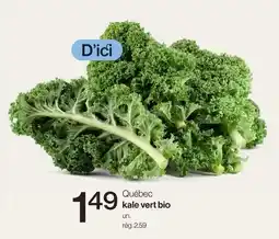 Avril Québec kale vert bio offer