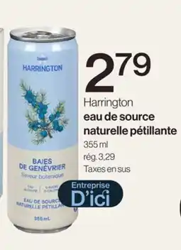 Avril Harrington eau de source naturelle pétillante offer