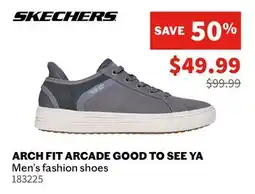Sports Experts SKECHERS ARCH FIT ARCADE GOOD TO SEE YA Men's fashion shoes offer