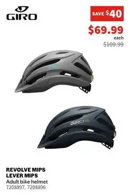 Sports Experts GIRO REVOLVE MIPS LEVER MIPS Adult bike helmet offer