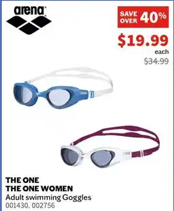 Sports Experts ARENA THE ONE THE ONE WOMEN Adult swimming Goggles offer
