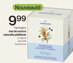 Avril Harrington eau de source naturelle pétillante offer