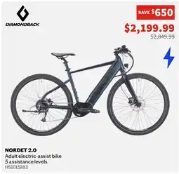 Sports Experts DIAMONDBACK NORDET 2.0 Adult electric-assist bike offer